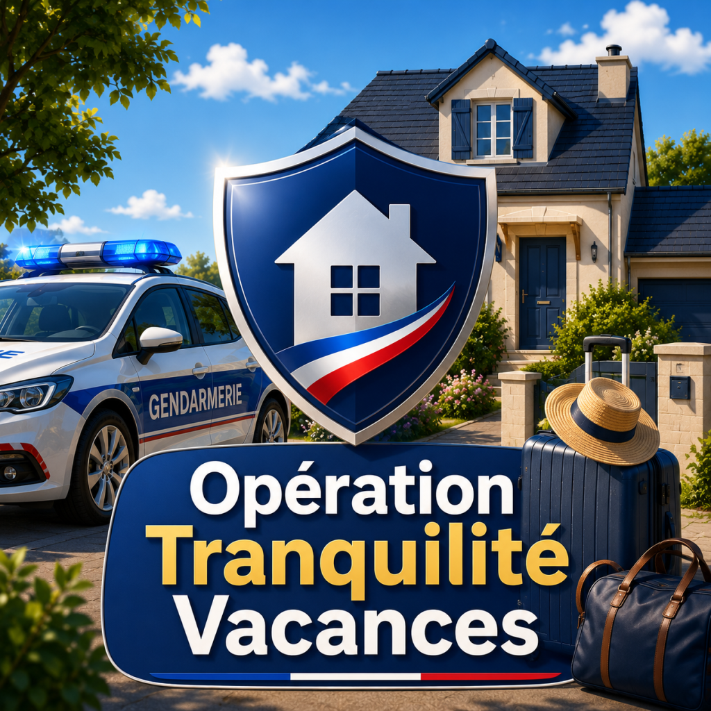 Opération tranquillité vacances : un service gratuit par la gendarmerie