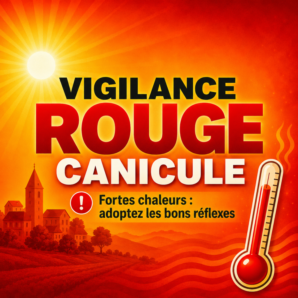 CANICULE : VIGILANCE ROUGE