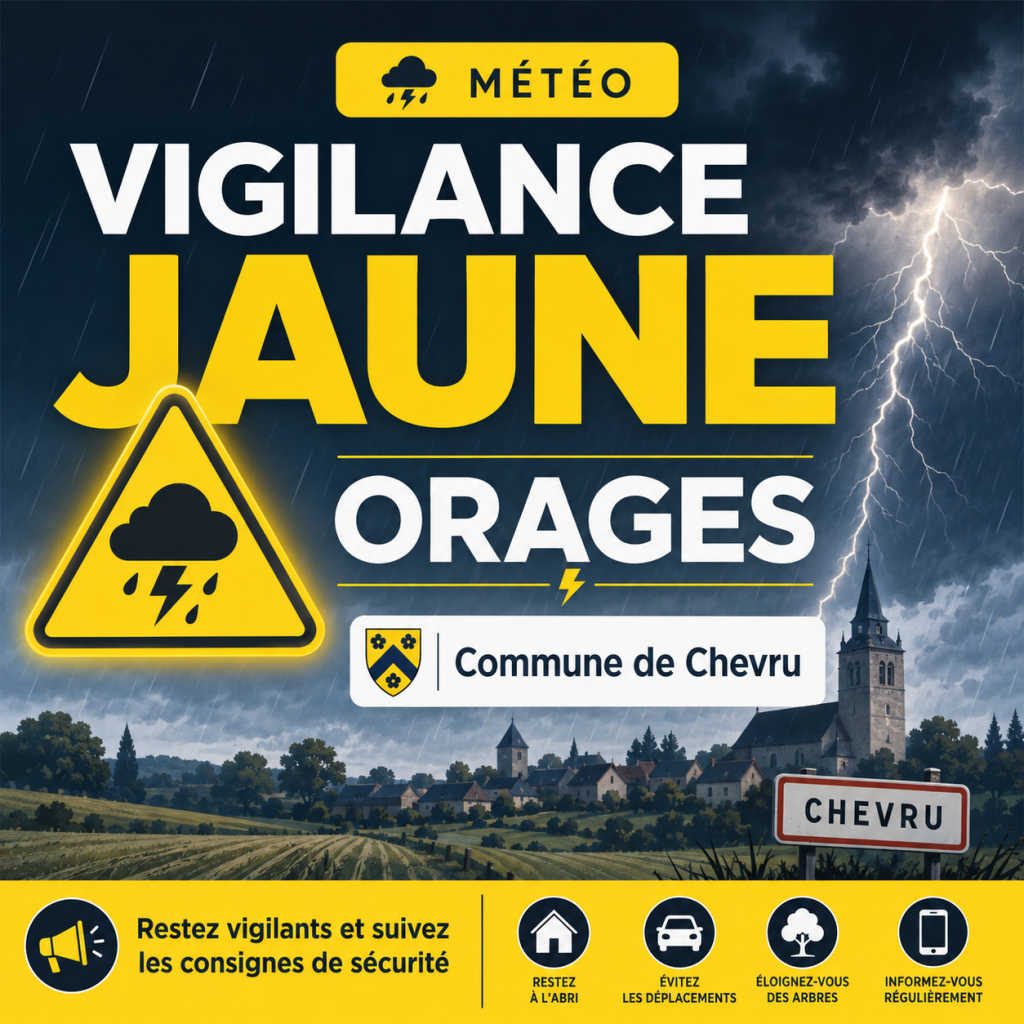 orages : VIGILANCE jaune